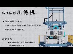 Automatisches Kippen der Filterplatten einer Filterpresse, hydraulischer Antrieb, Edelstahl-Filterplatten