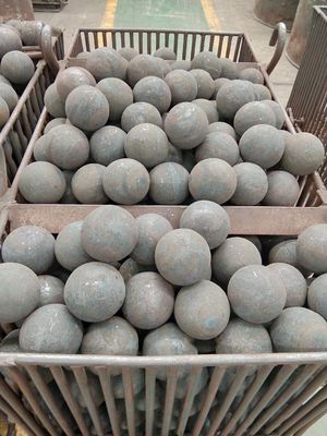 50Mn Mining Machine Spare Parts Casting Steel Grinding Iron Ball For Mining Ball Mill