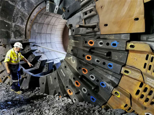 Ore Mining Ball Mill  Liner Castings And Forgings with ZGMN13CR2 STTEL