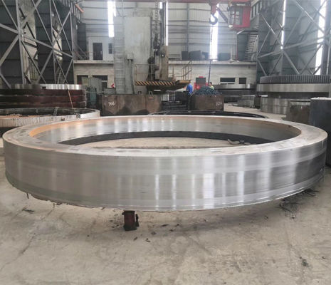 Heavy Duty Rotary Kiln Tyre Lime Dia 9M Castings And Forgings