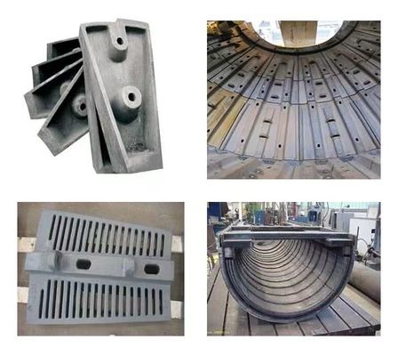 Wear Resistant 17MPA HRA65 ball mill shell liners Longer Service Life