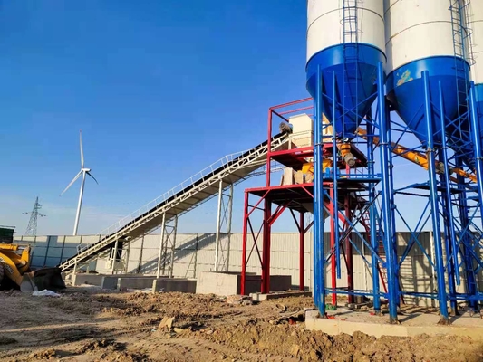 Construction Mixerand Mixing Plant Cement Mixer With 100cbmph and concrete mixer