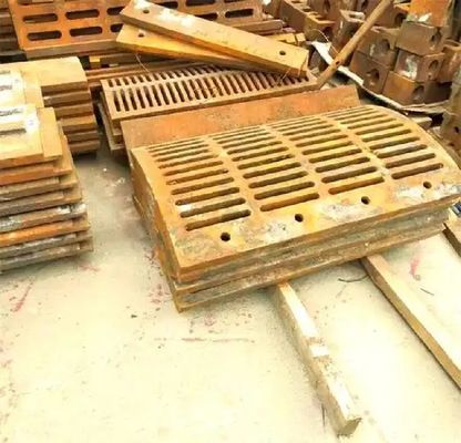 Teile von Maschinen und Apparaten für die Verarbeitung von Stahl mit hohem Mangangehalt