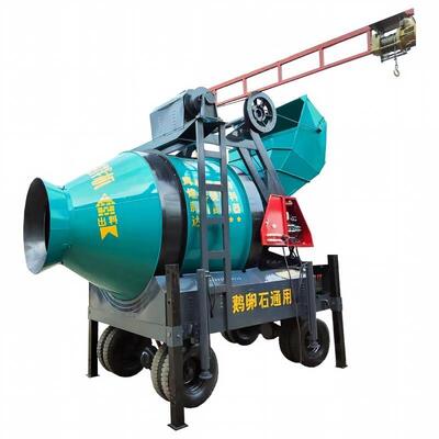 Ausrüstung für Zementanlagen Tilted Drum Betonmischer Diesel Mobilmischer für den Bergwerkstraßenbau