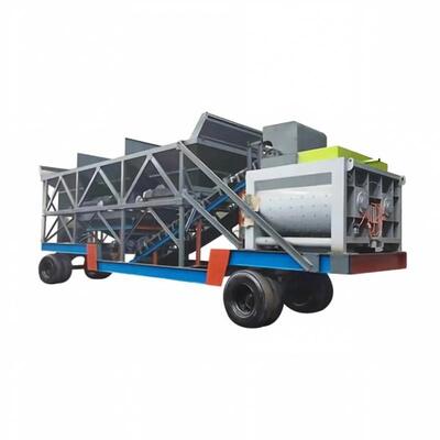 JS mobile Zwangsmischanlage Schnelltransferbau Betonmischer Zementanlage