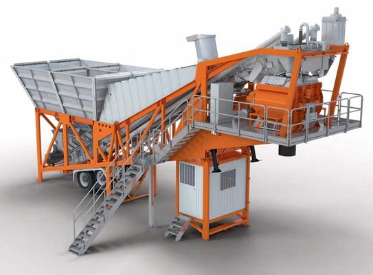 JS Mobile Betonmischanlage Mobile Betonmischanlage Zementwerk Ausrüstung OEM Verfügbar