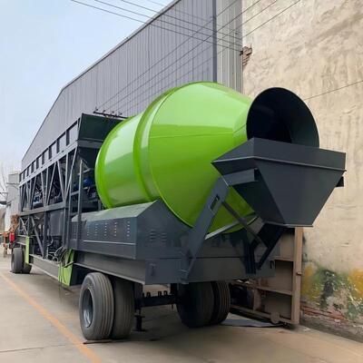 Komplette mobile Betonproduktionsanlage der Baureihe JZM Trommelmischanlage Zementanlage Ausrüstung für Straßenbau