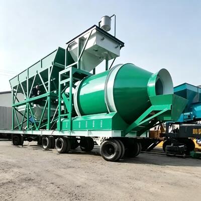 Hocheffiziente JZM Mobile Betonmischanlage Zementanlagen Ausrüstung Präzise Wäge-Trommelmischanlage