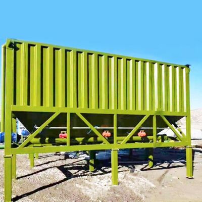 Zementwerksausrüstung Horizontale Zementtank 50T-150T Horizontaler Zementsilo für Betonmischanlage Bergbauprojekt Pulverlagerung