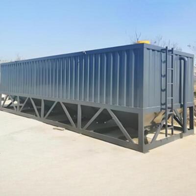 Horizontaler Zementtank für Bergbaumaschinen, horizontaler Zementsilo vom Containertyp, Ausrüstung für Zementwerke