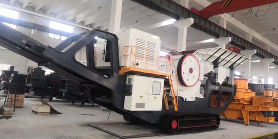 Steinsand, der PE750×1060 mobile Backenbrecher-Maschine für Bergbau herstellt