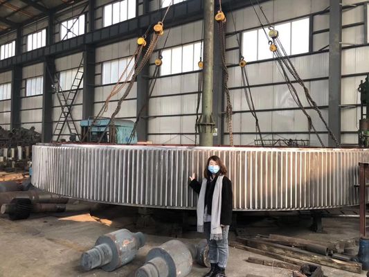 Durchmesser 100mm bis 16000mm Sporn Ring Gear Rotary Kiln Gear Ring For Ball Mill